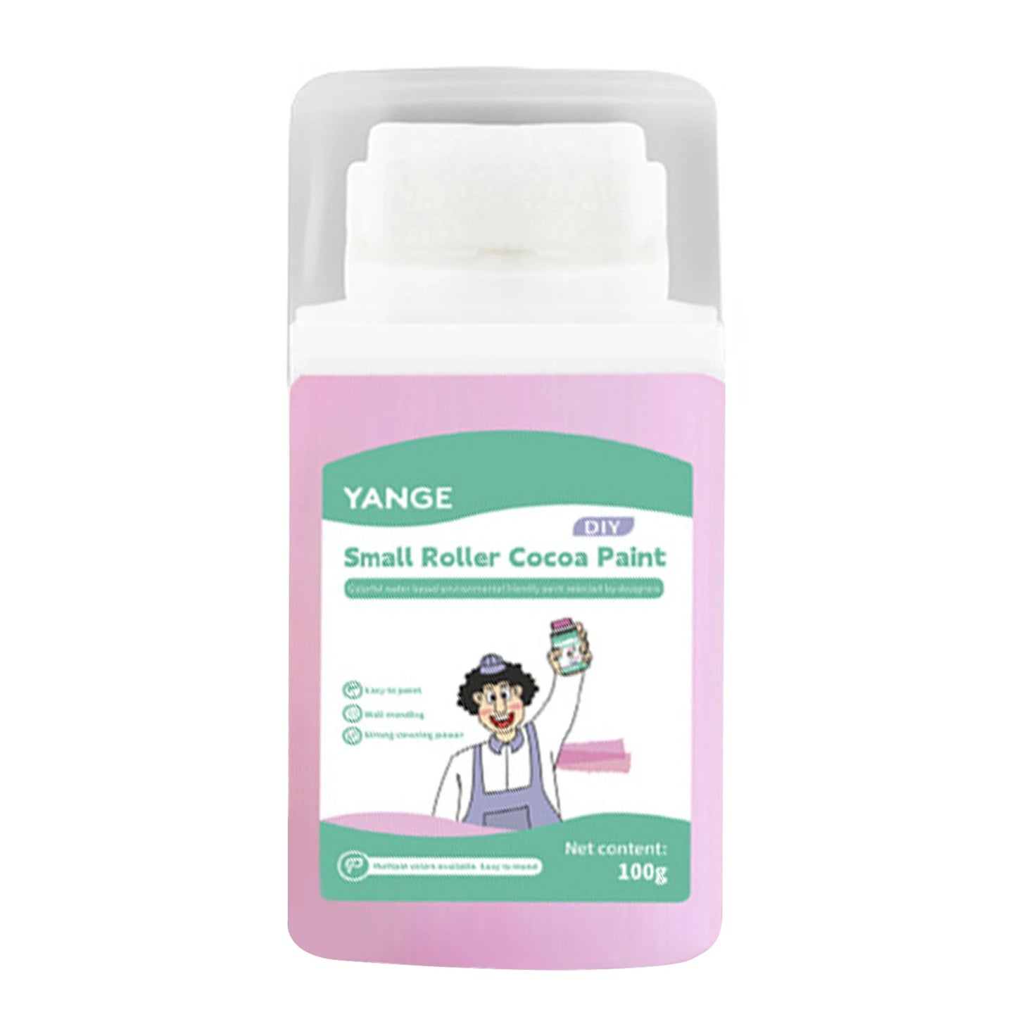 Touch-Up Paint For Walls High Coverage Wall Renovation White Paint For Wall Graffitis Dirty Cover Repair Paint For DIY Graffitis Peaceful Pleasures Health and Wellness Pink