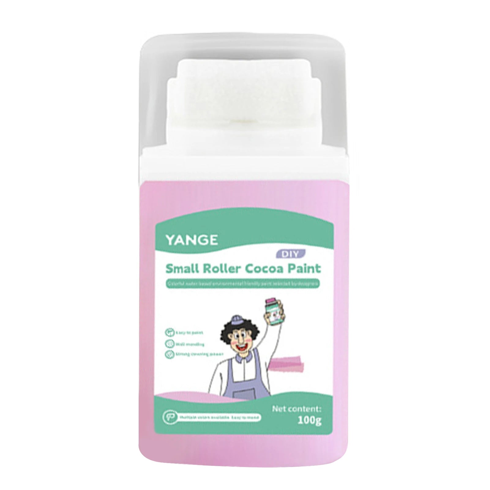 Touch-Up Paint For Walls High Coverage Wall Renovation White Paint For Wall Graffitis Dirty Cover Repair Paint For DIY Graffitis Peaceful Pleasures Health and Wellness Pink