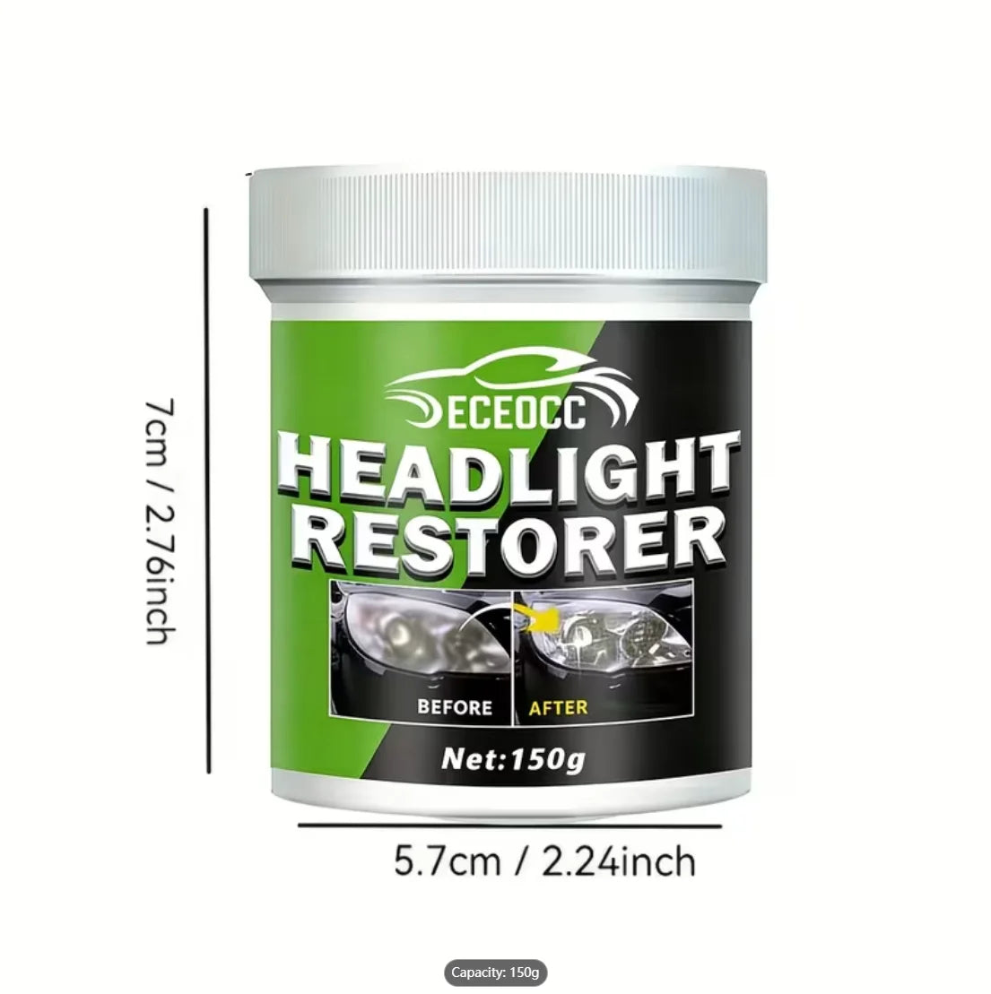 Car Headlight Restoration Kit – Remove Oxidation & Haze