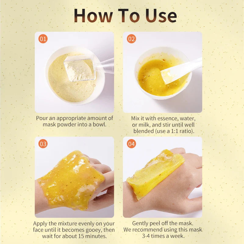 Turmeric Jelly Mask Powder – Oil Control & Blackhead Removal