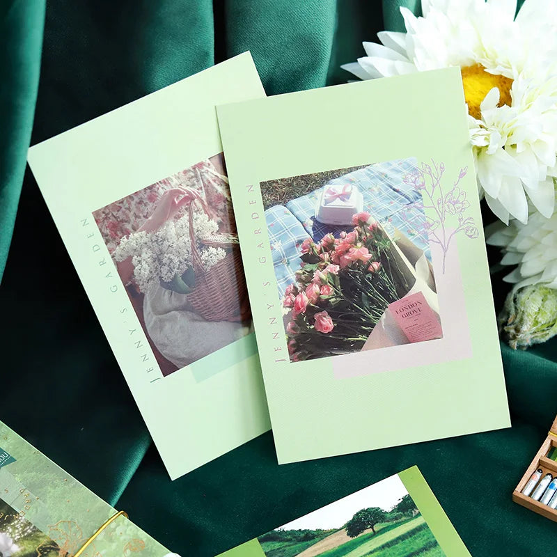 Jenny's Garden Series Postcard Retro INS Message Greeting Cards
