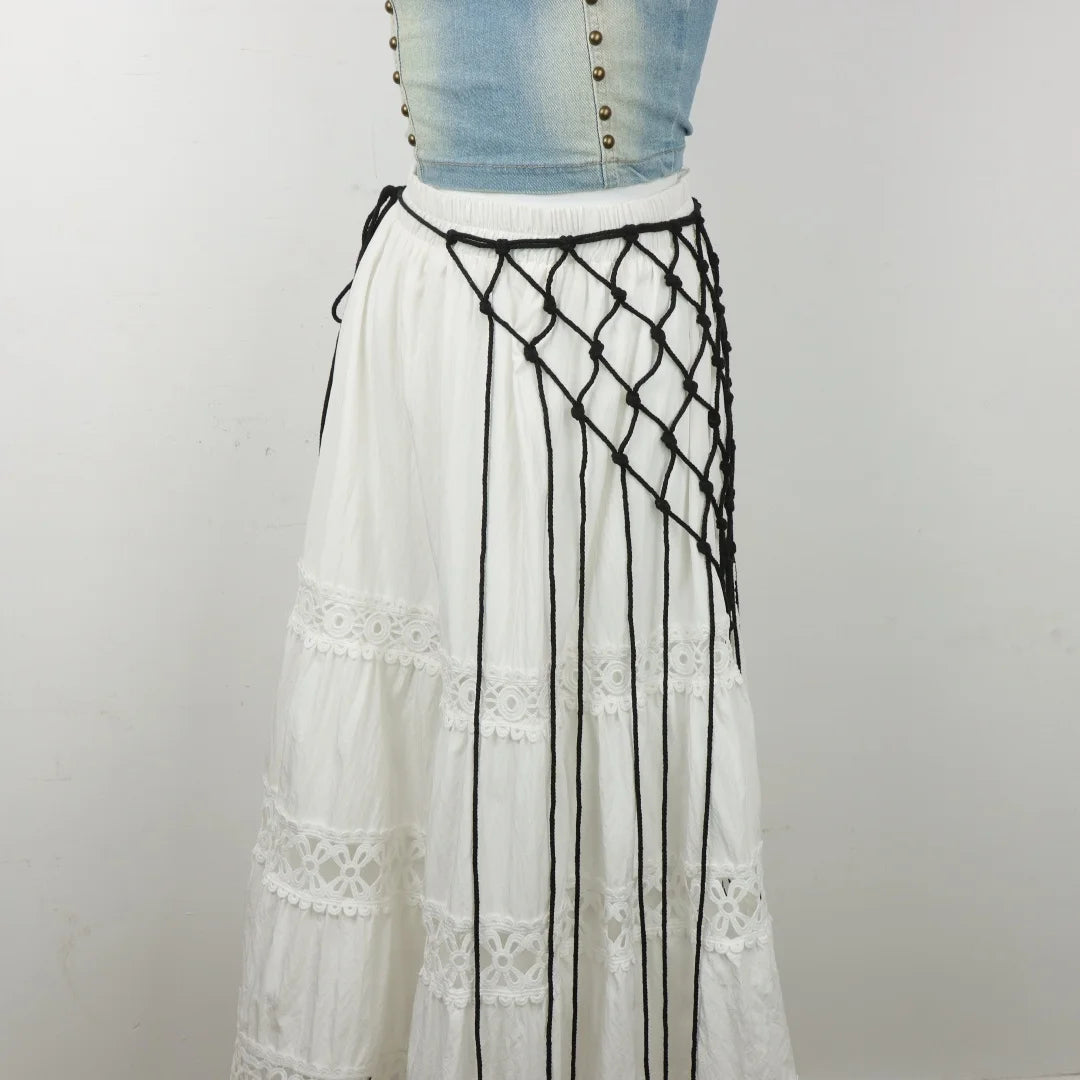 1 Bohemian Waist Seal Hand Woven Tassel Details Wedding Party