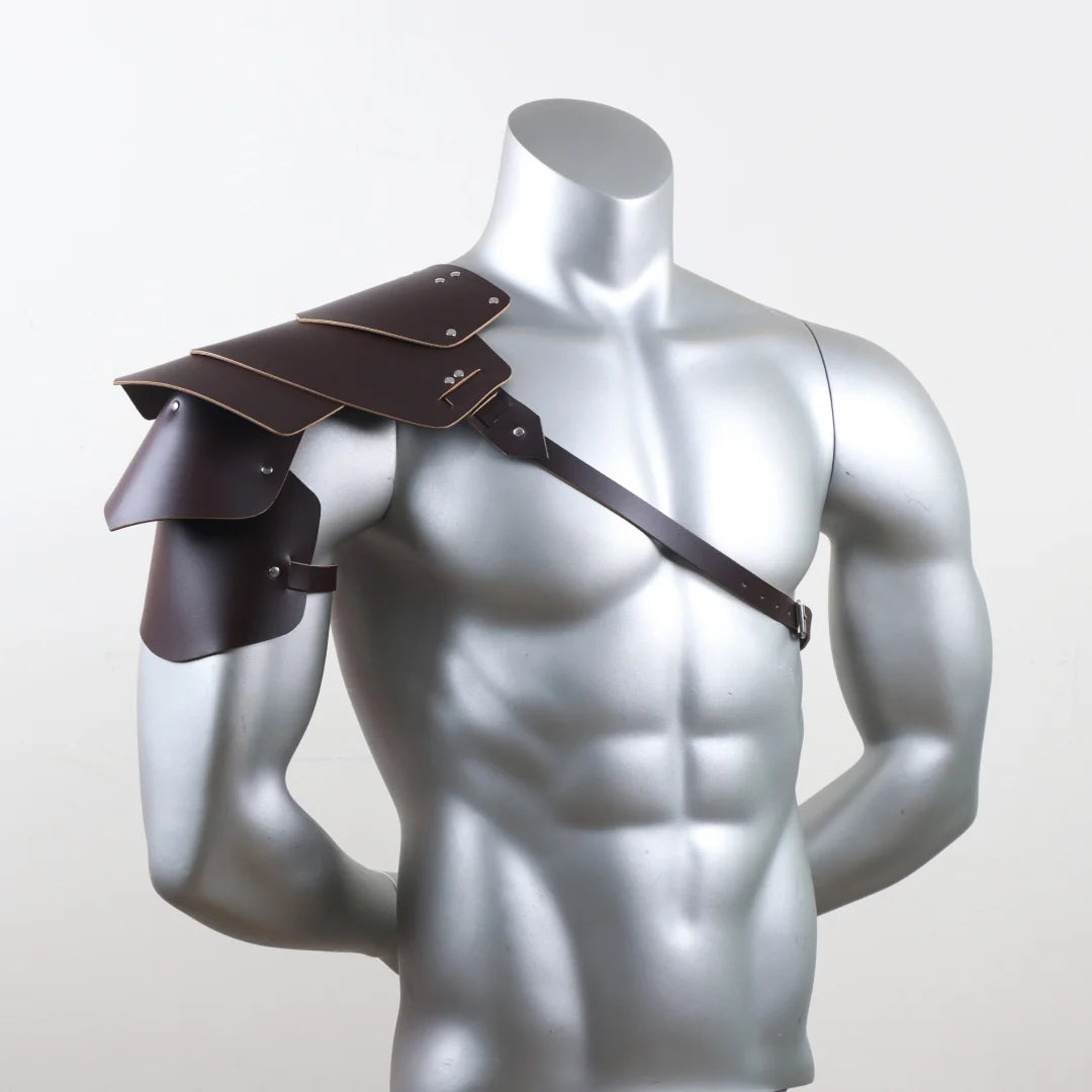 Medieval Armor PU Leather Harness Man Gothic Shoulder Belt Armour
