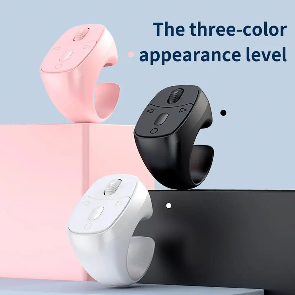 Fingertip Bluetooth Remote – Scroll, Shutter & Page Turner