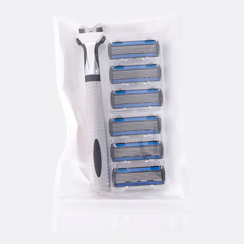 3-Layer Reusable Razor + 18 Heads | Men & Women Shaver