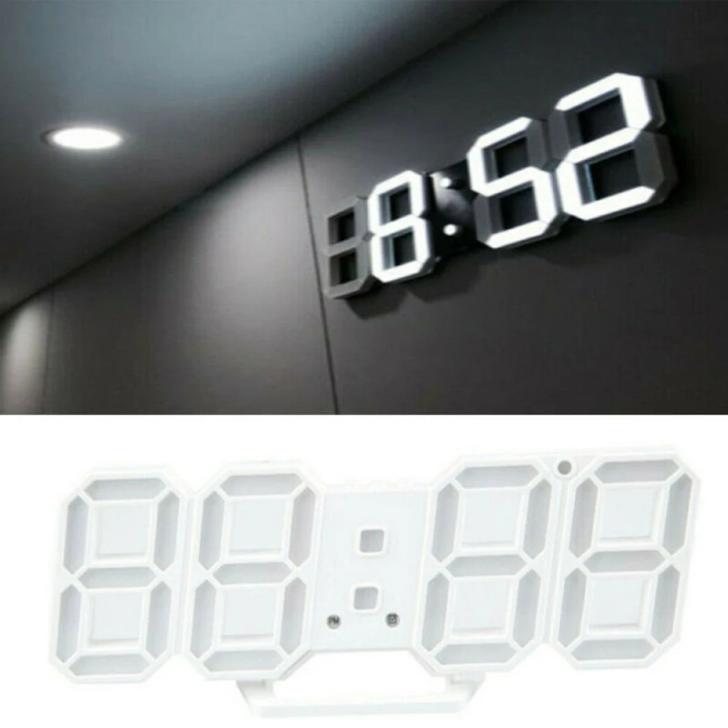 Home Wall Clocks 3D Modern Digital LED Wall Clock 24/12 Hour Display Timer Alarm Home USB Alarm Clocks Decoration For Bedroom Peaceful Pleasures Health and Wellness