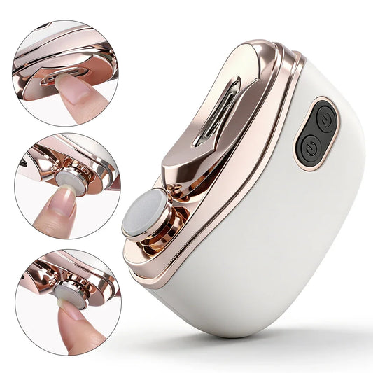 AFDEAL 2-in-1 Electric Nail Clipper & Polisher with LED Light Electric Nail Trimmer Oasis Select Default Title