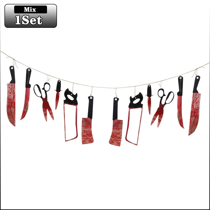 Bloody Halloween Banner Horror Hanging Decoration | 1–4 Set