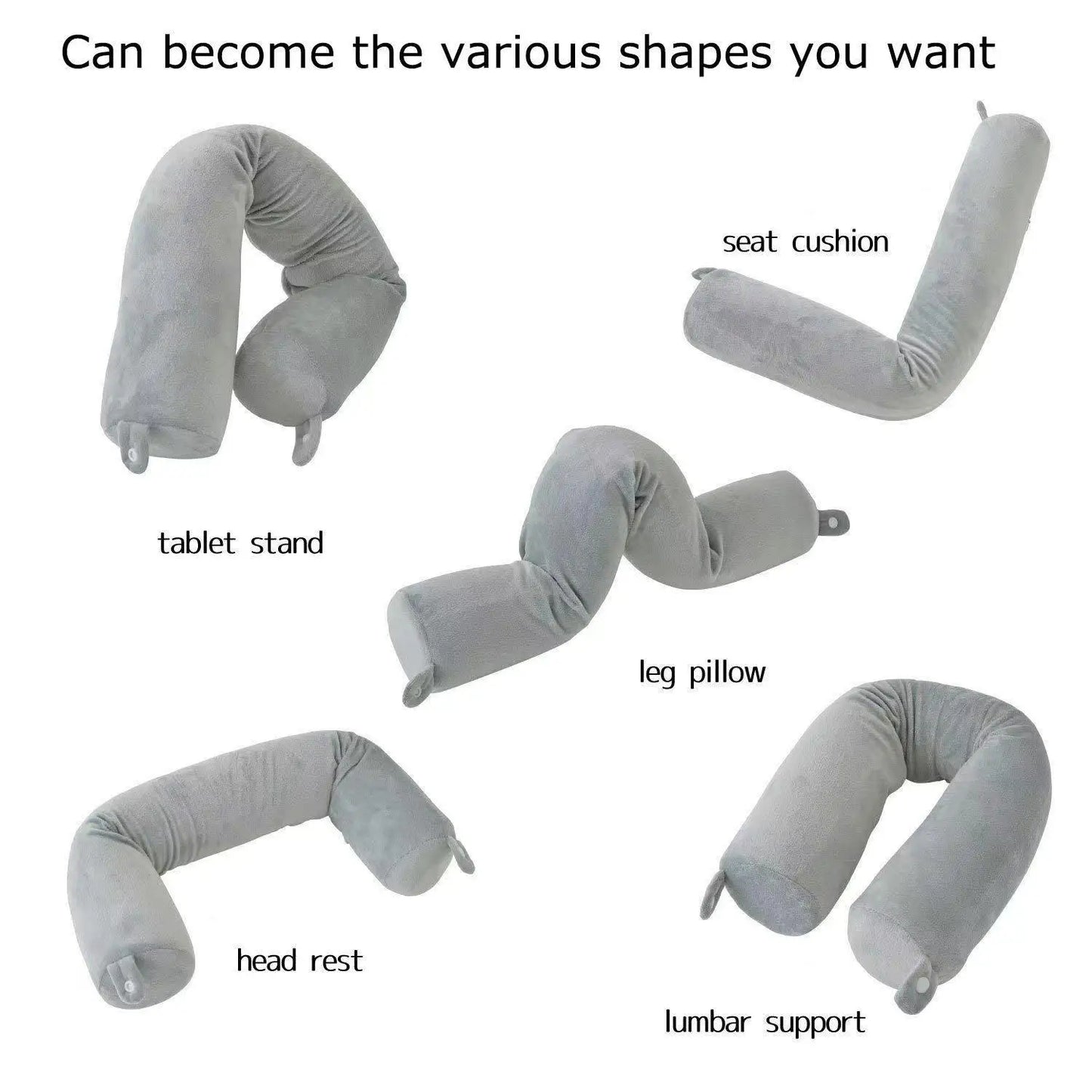 Memory foam u-shaped pillow, travel pillow, protect the cervical spine, easy to carry, bendable, slow rebound Peaceful Pleasures Health and Wellness