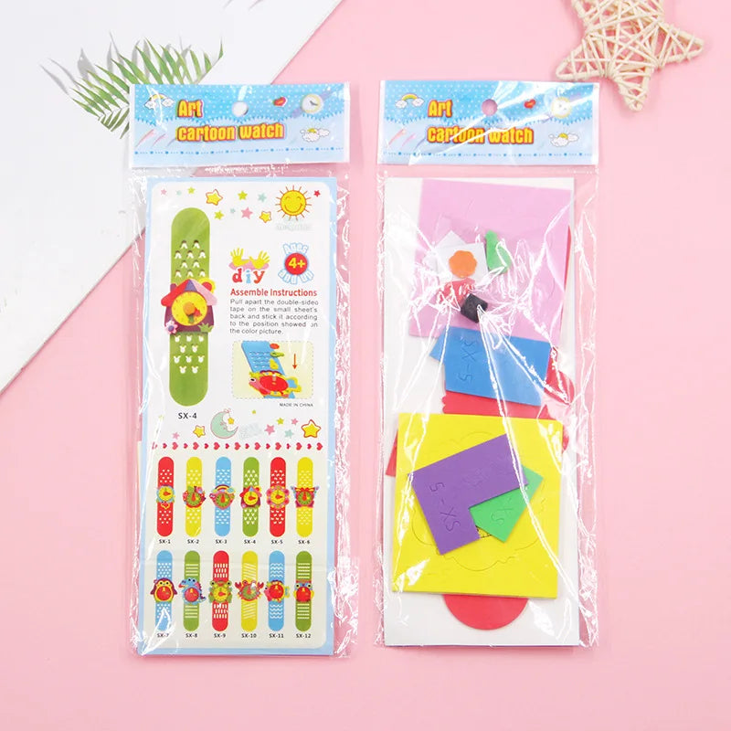 Children's Creative DIY EVA Watch Material Kits Kindergarten Early
