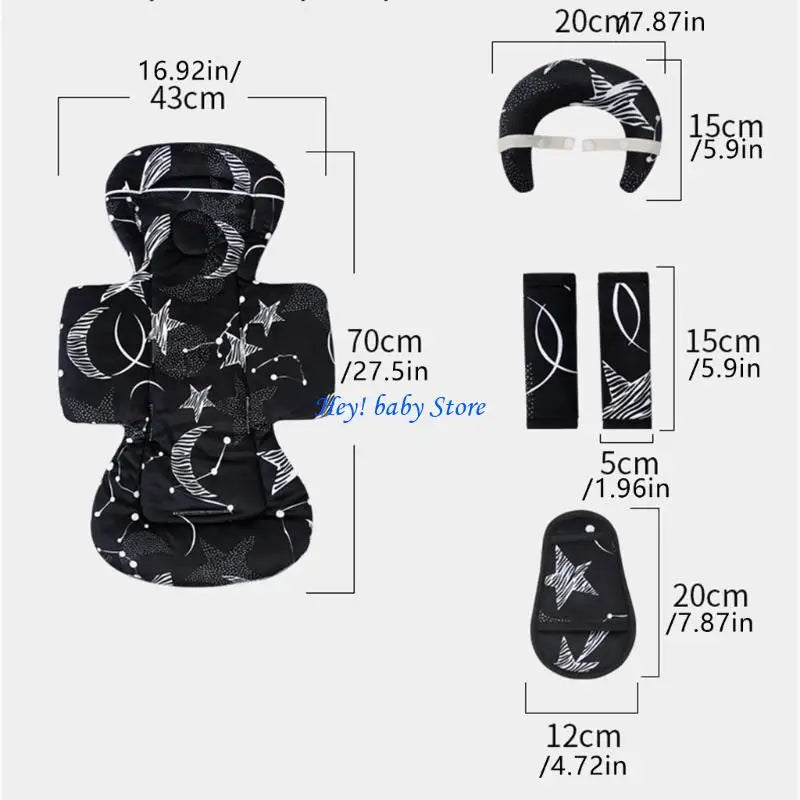 Universal Thickened Baby Stroller & Car Seat Liner Cushion
