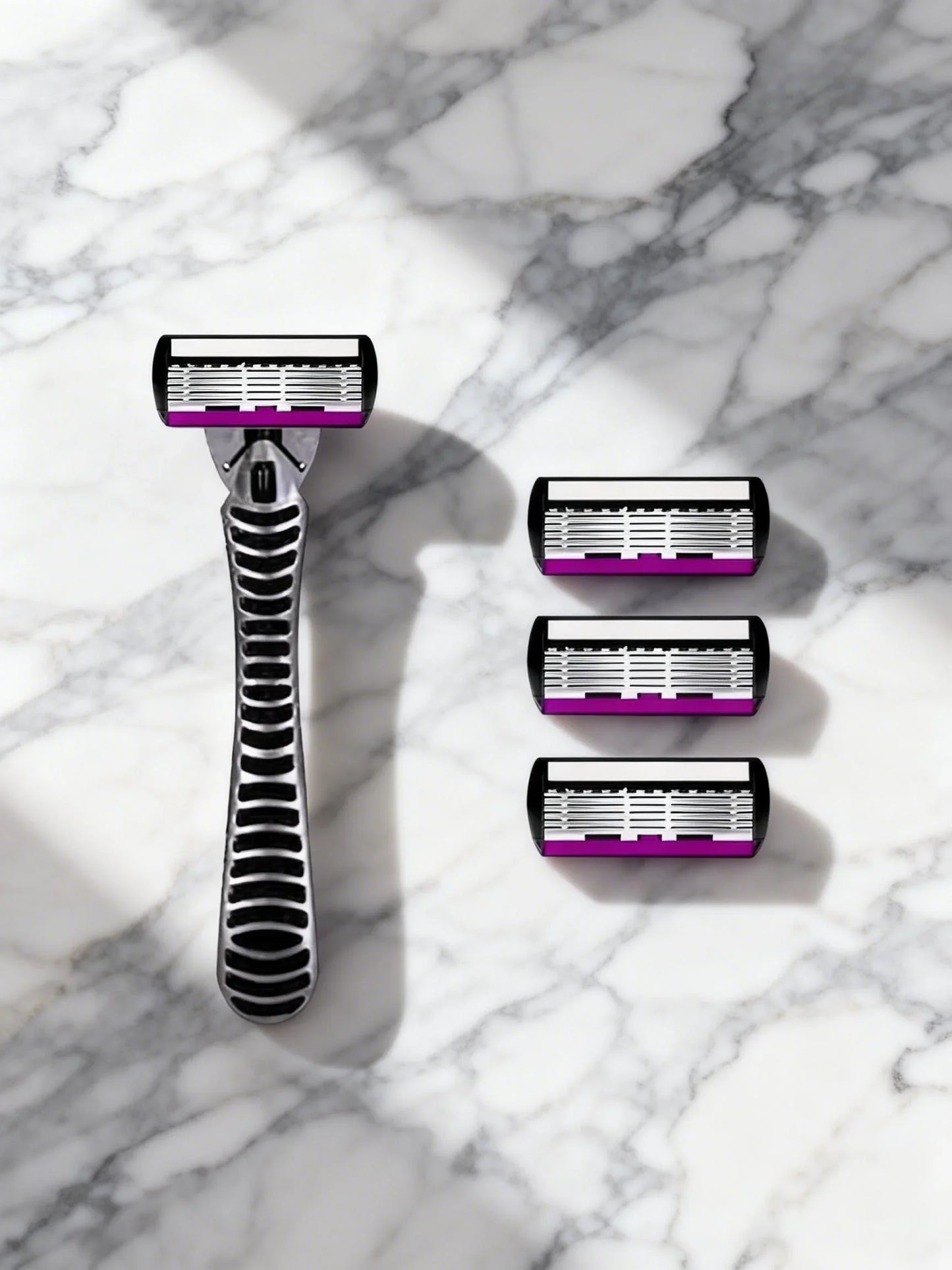 6-Layer German Steel Men's Razor Cartridges – Mach Compatible