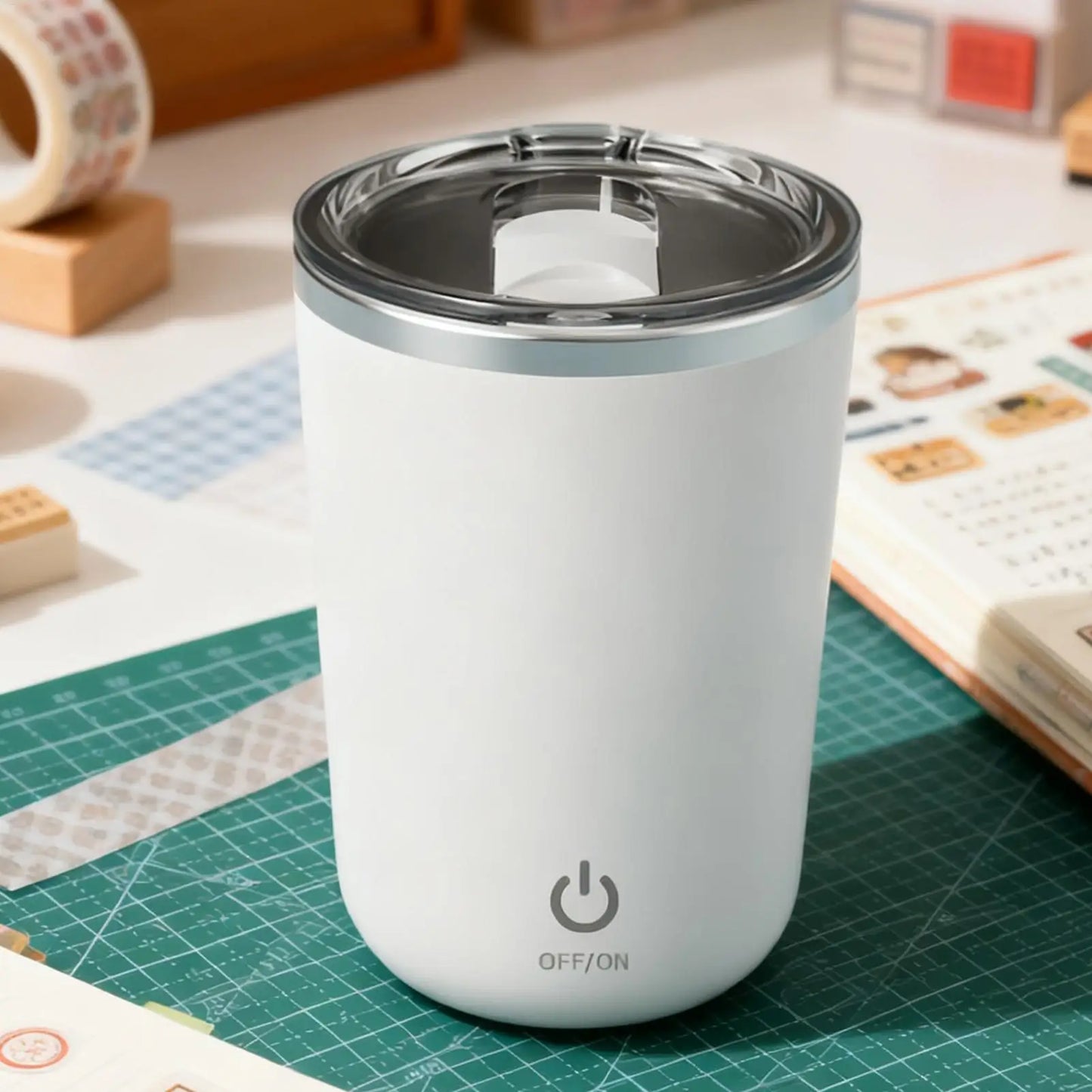Self-Stirring Electric Coffee Mug 350ml | USB Rechargeable