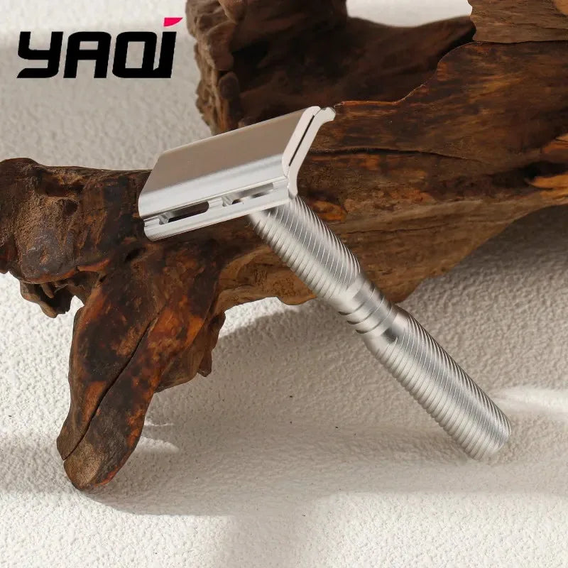 YAQI Ghost Aluminum Safety Razor – Lightweight Men's DE Razor