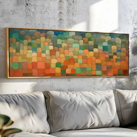 Mid Century Modern Canvas Wall Art | Minimalist Boho Print Canvas Wall Art Print Peaceful Pleasures Health and Wellness ZLH4209 20x60cm No Frame