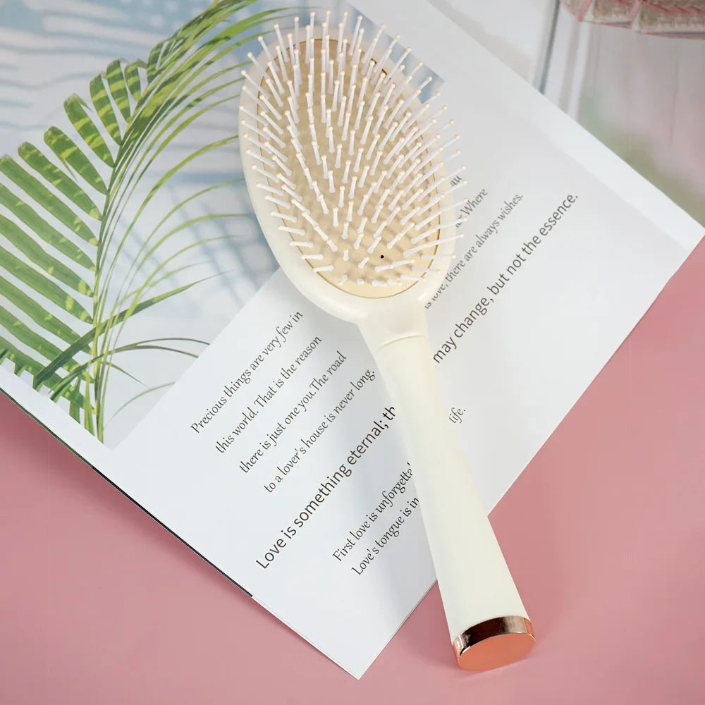 3-Piece Hair Comb Set – Cushion, Wide Tooth & Hollow Comb