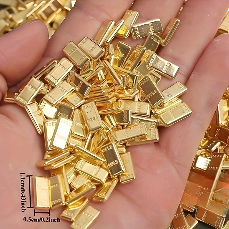 Premium Realistic Golden Brick Bar Housewarming Eight Blessings