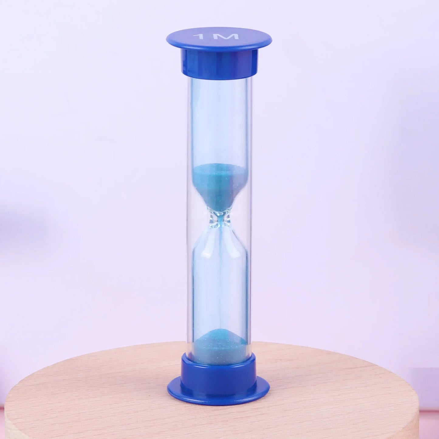 Kids' Sand Timer Hourglass – 2/3 Min Toothbrush & Game Clock Sand Hourglass Timer Peaceful Pleasures Health and Wellness 1min Blue .