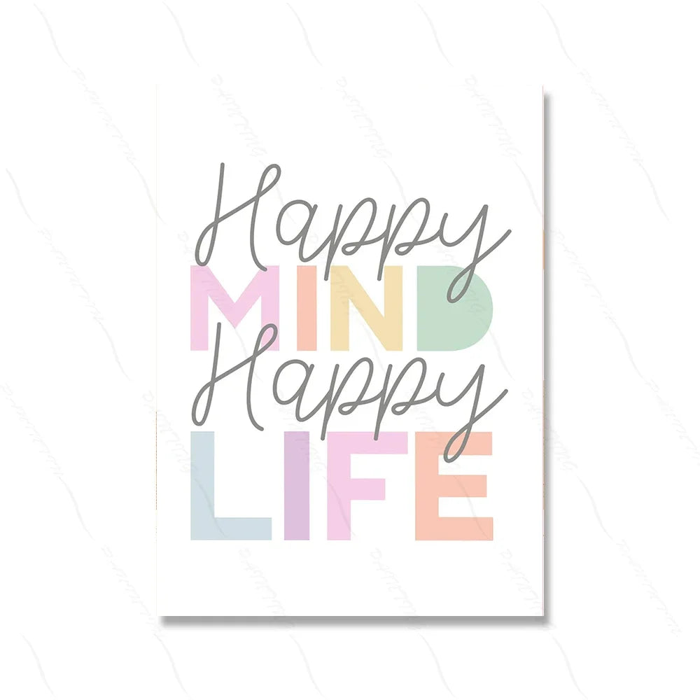 Scandinavian Minimalist Pink Canvas Wall Art | Girl Bedroom Print
