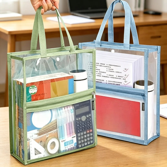 Transparent A4 File Bag – Waterproof Zipper Document Organizer Document Organizer Bag Peaceful Pleasures Health and Wellness
