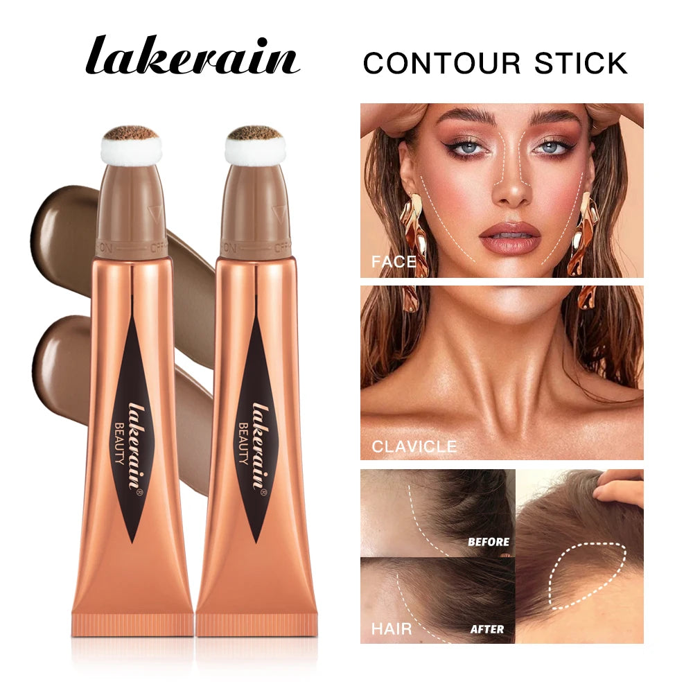 Beauty Blush Wand Easy Liquid Blush Face Blusher Natural Cream Cheek Tint Brighten Eye Highlight Contour Stick Sponge Head Peaceful Pleasures Health and Wellness