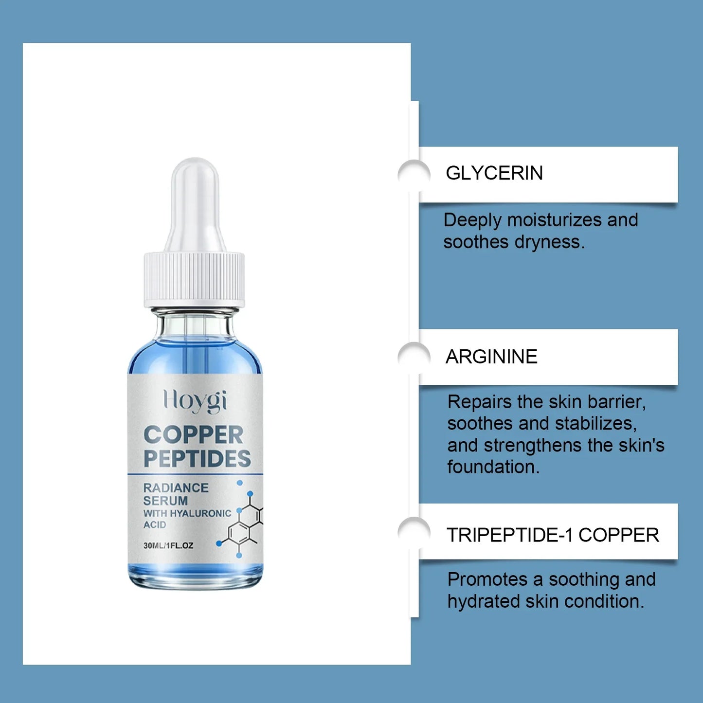 Copper Peptide Face Serum – Firming, Hydrating, Pore Minimizing