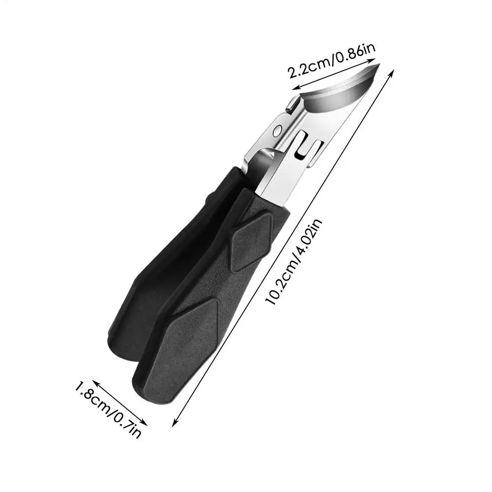 Heavy Duty Slanted Toenail Clipper for Thick Nails | Anti-Splash Toenail Clipper Peaceful Pleasures Health and Wellness Black