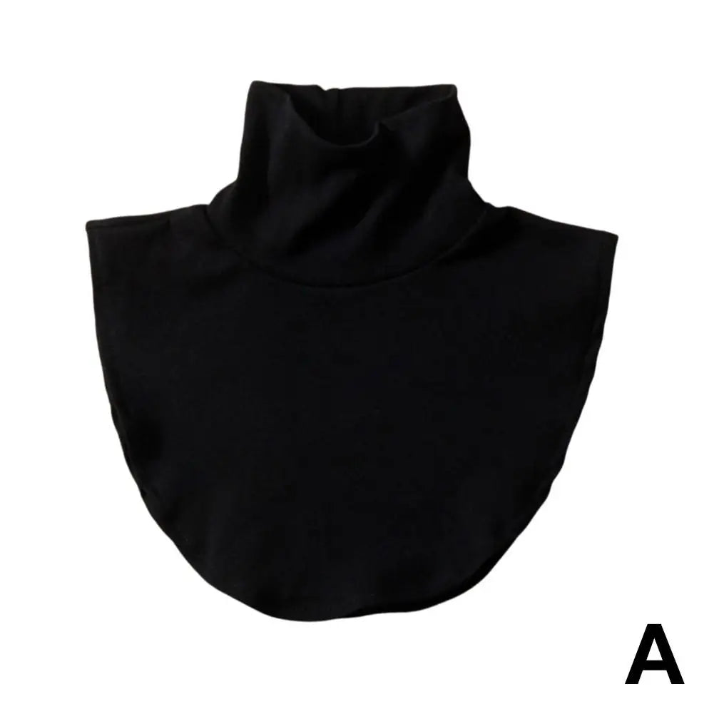 Versatile Winter Modal High Neck Fake Collar Solid Detachable Fashion Color Warm Collar Jersey Turtleneck Elastic Practical New Peaceful Pleasures Health and Wellness