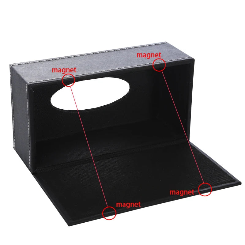 Leather Tissue Box Cover – Car & Home Anti-Moisture Dispenser