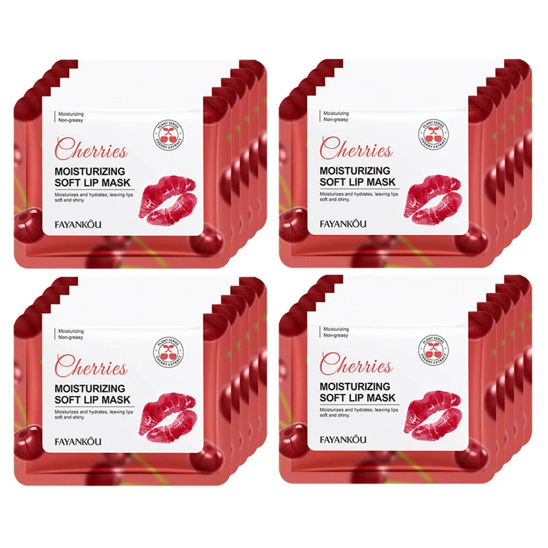 Crystal Collagen Lip Mask Patches – Cherry & Strawberry Plumper