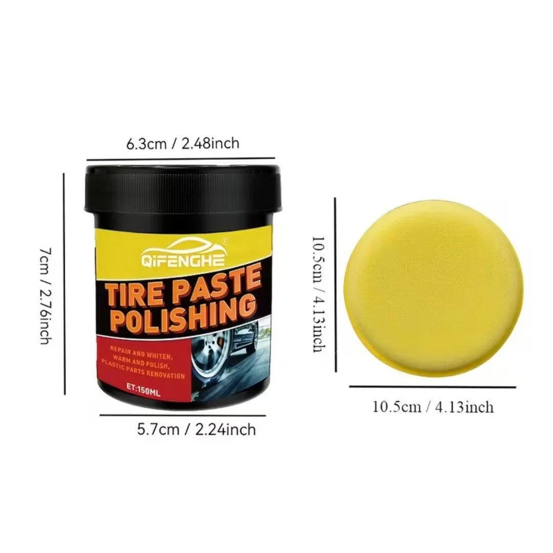150ml Tire Blackening Paste – Tire Shine & Plastic Restorer