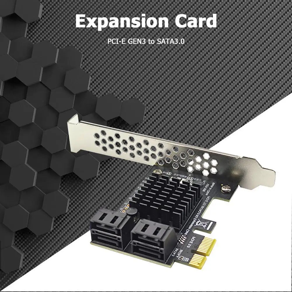 4-Port SATA III PCIe Expansion Card | ASM1064 6Gbps Controller Peaceful Pleasures Health and Wellness Australia