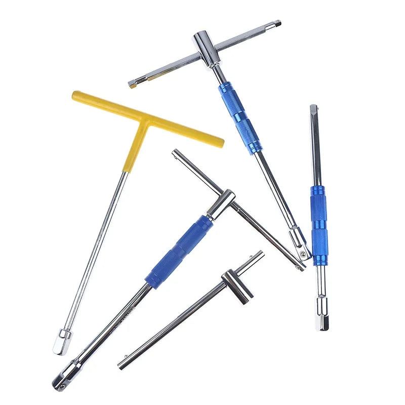 Interchangeable Socket T-Handle Wrench Set | Chrome Vanadium Socket Wrench Set Peaceful Pleasures Health and Wellness