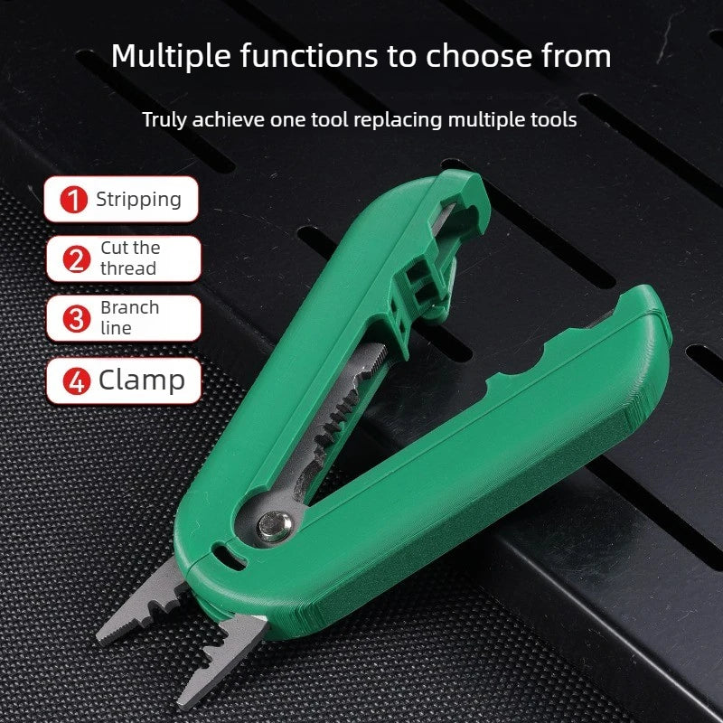 1pcs Mini Multi Function Wire Stripper Pliers Cable Cutter Tool for Electrician Repair Convenient Hand Tools Peaceful Pleasures Health and Wellness
