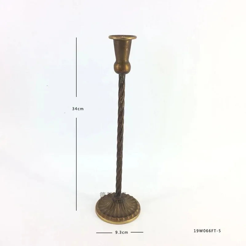 Iron Metal Candlestick Holder | Wedding & Home Décor
