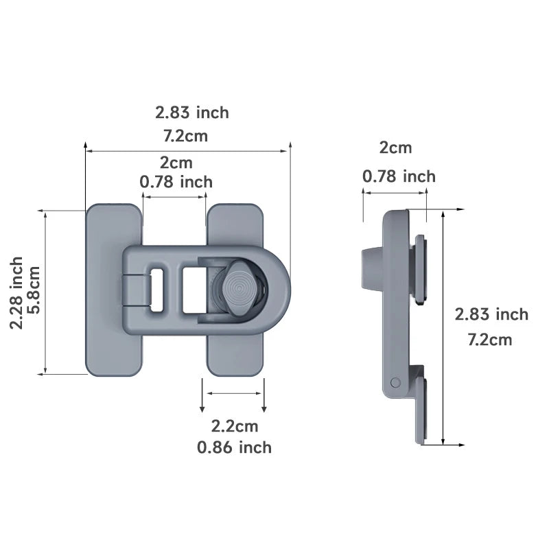 New 1pc Multifunction Useful Refrigerator Door Latch New Plastic Baby Safety Lock Kids Security Protection Cabinet Drawer Lock Peaceful Pleasures Health and Wellness one size