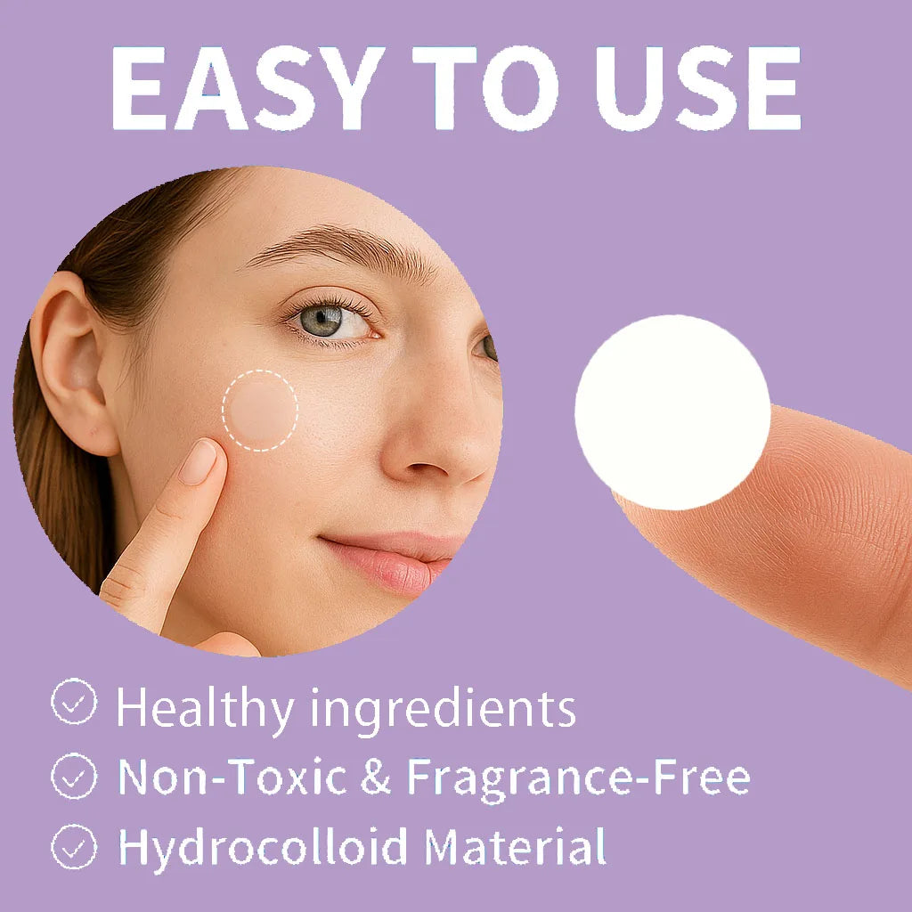 Hydrocolloid Acne Patches – Invisible, Waterproof | All Skin Types