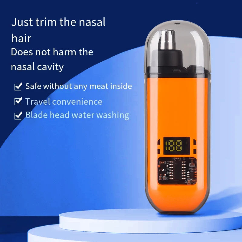 Nose Hair Trimmer Portable Mini Nose and Ear Hair Trimmer Portable Nose Trimmer Rechargeable Trimmer for Man Peaceful Pleasures Health and Wellness