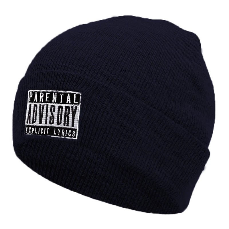 ADV Embroidery Knit Beanie Hat – Unisex Winter Skull Cap