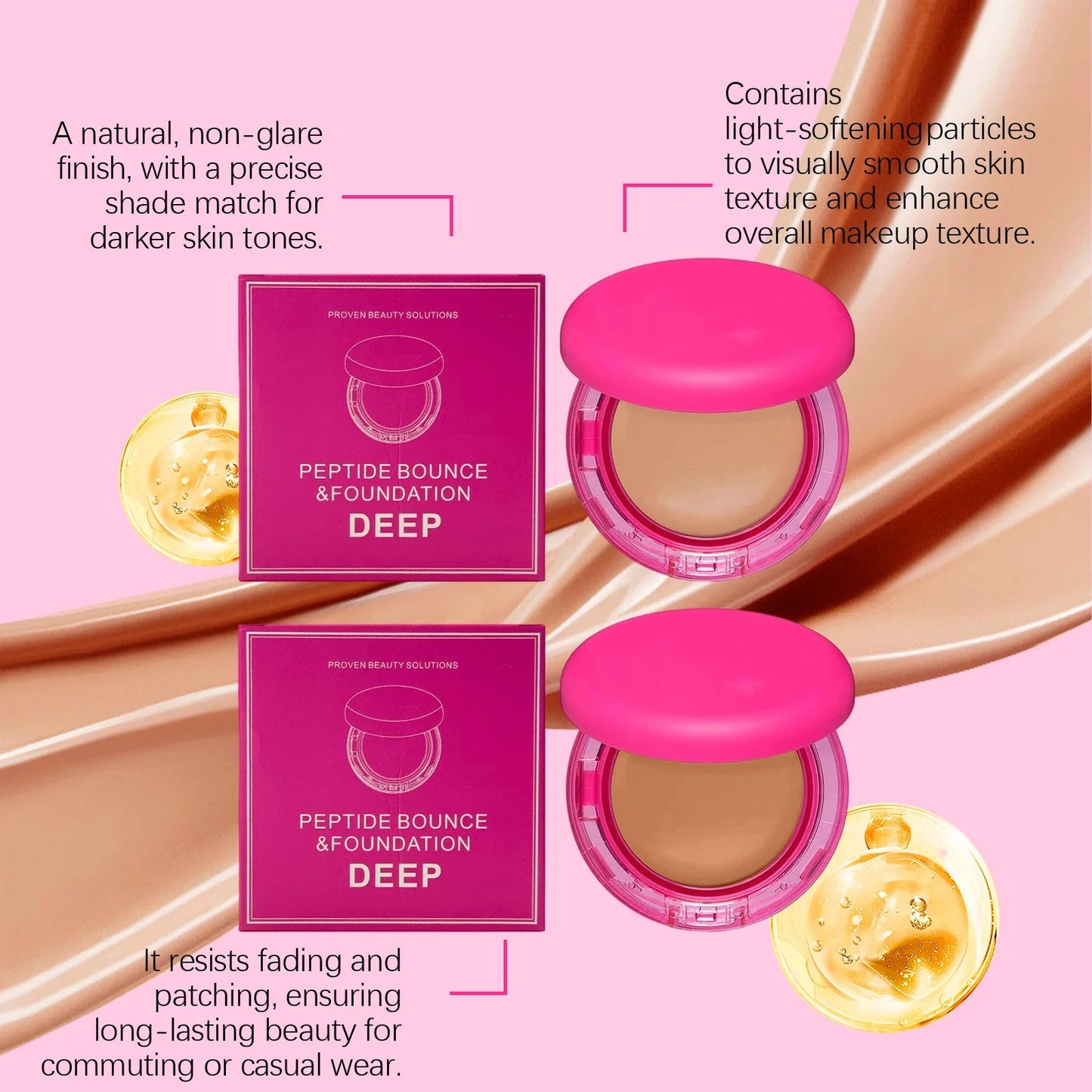 Full Coverage Moisturizing Foundation Cream – Oil Control & Bright