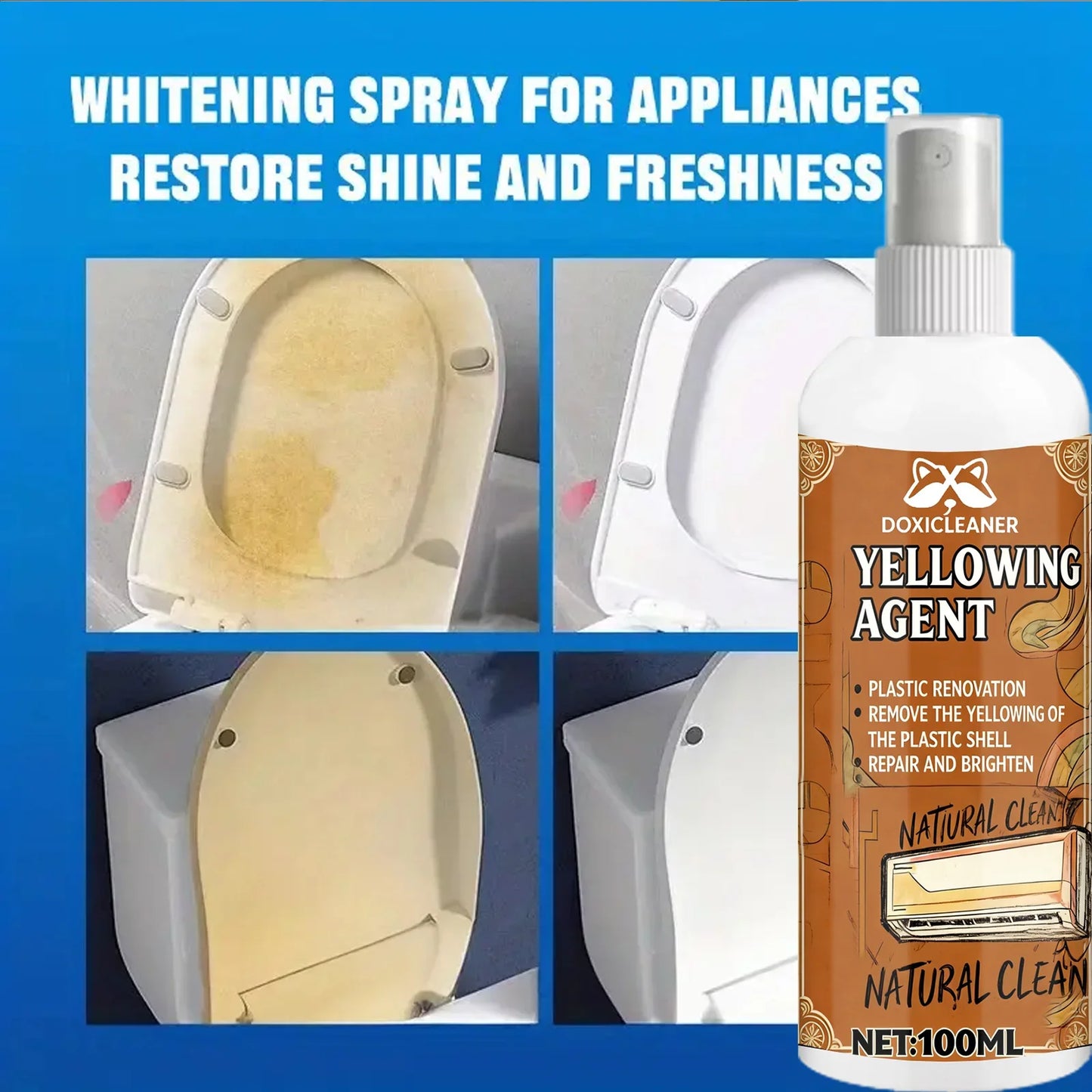 Plastic Restoration Spray – Remove Yellowing & Polish Plastics