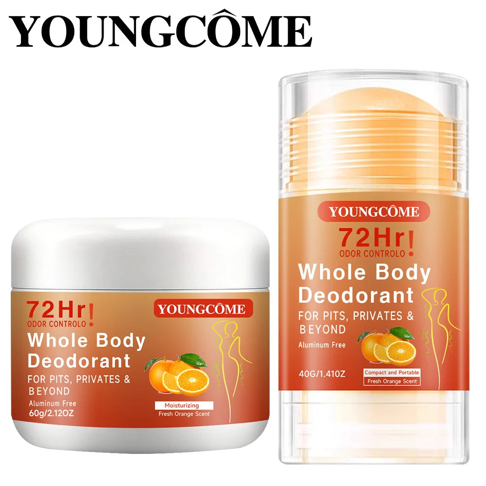 YOUNGCOME 72H Whole Body Deodorant Stick | Underarm Odor Control Deodorant Stick Peaceful Pleasures Health and Wellness