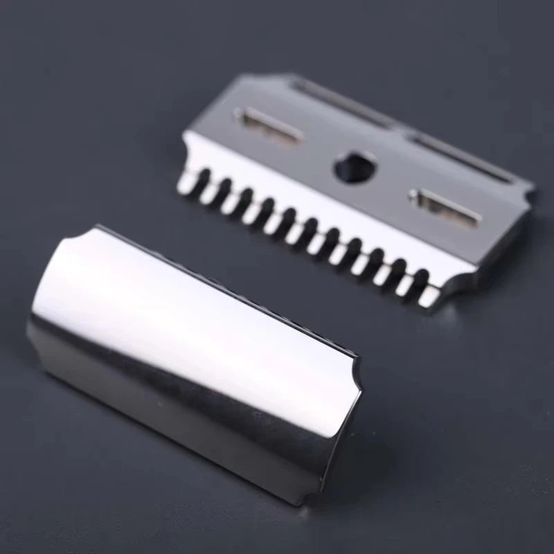 2026 Hot Sale Yaqi Vostok 90DC 316 Stainless Steel Polished Dual Comb Safety Razor Head with 0.9mm Blade Gap Peaceful Pleasures Health and Wellness SRH047-90DC