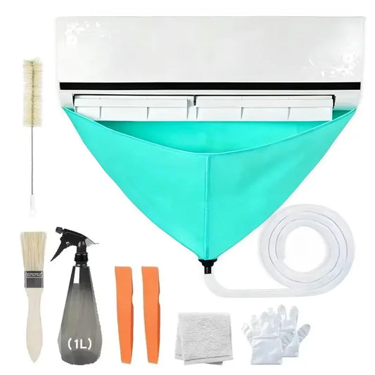 AC Cleaning Kit – Leak-Proof Cover, Brushes & Water Pipe AC Cleaning Kit Peaceful Pleasures Health and Wellness 8PCs