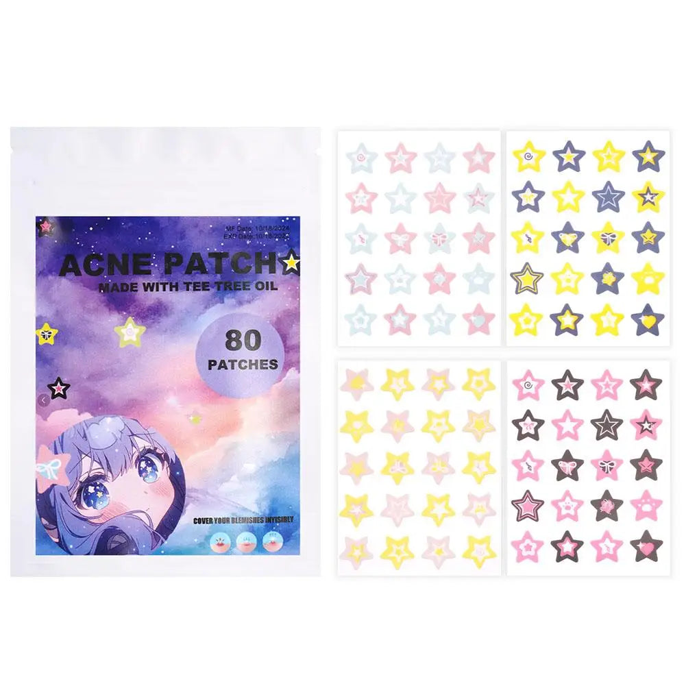 Colorful Star Pimple Patches – Ultrathin Breathable Spot Stickers
