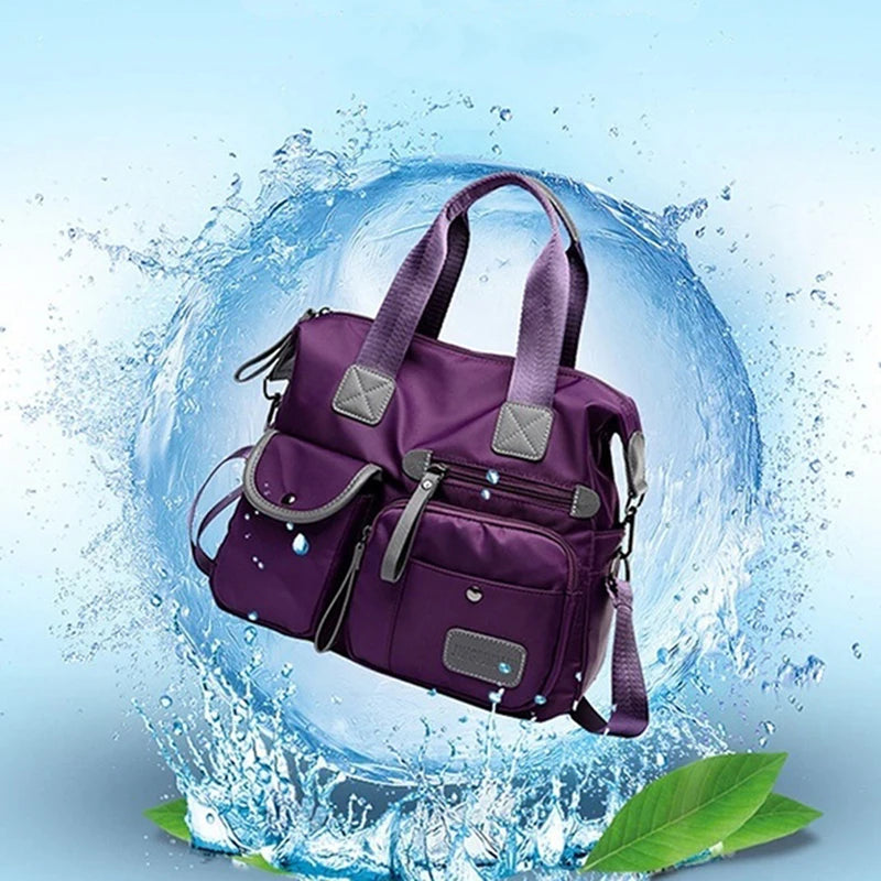 Tote Bag forLadies Fashion Nylon Waterproof Casual Shoulder Mummy Bag Large Capacity Messenger Bags Peaceful Pleasures Health and Wellness