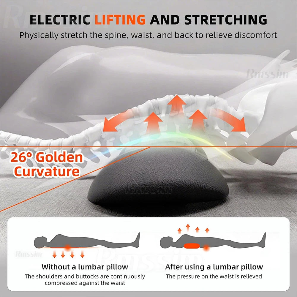 Multi-functional 3-in-1 Back Massager with Relief Bed Sleeping Shiatsu Deep Tissue Portable Shoulder Lower Back Pain Relief Peaceful Pleasures Health and Wellness
