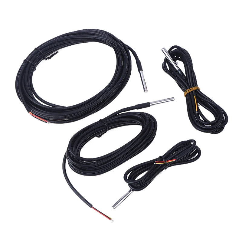 High Quality DS18B20 Waterproof Thread Temperature Probe Temperature Sensor 100cm-500cm Peaceful Pleasures Health and Wellness
