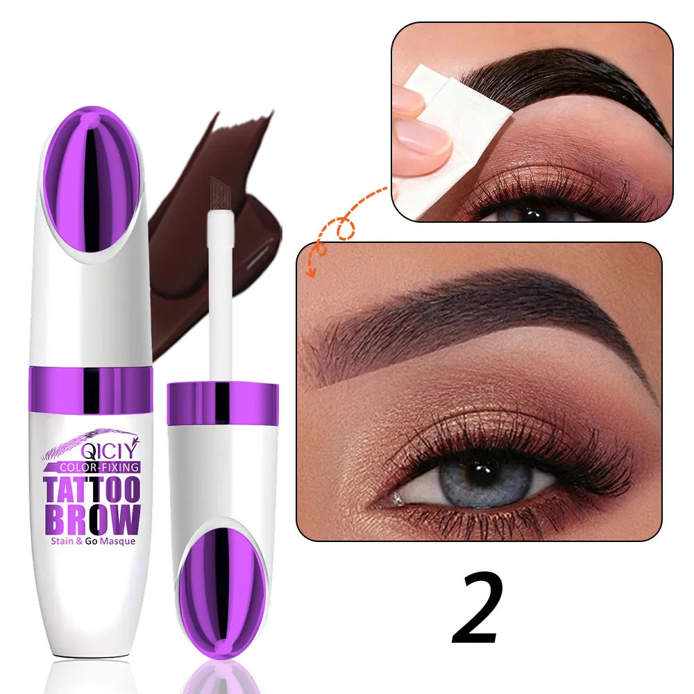 Waterproof Tear-Off Eyebrow Adhesive – Long-Lasting Color