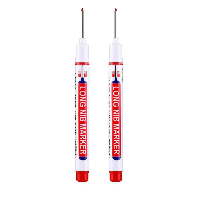 Deep Hole Long Nib Head Markers Metal Perforating Pen Waterproof